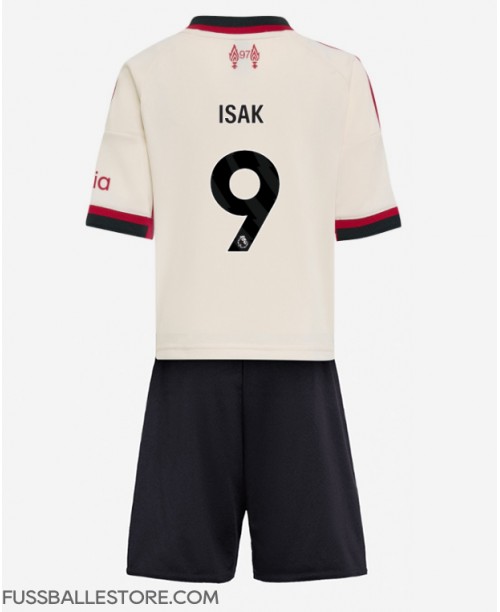 Günstige Liverpool Alexander Isak #9 Auswärts Trikotsatzt Kinder 2025-26 Kurzarm (+ Kurze Hosen)